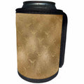 3dRose Anne Marie Baugh - Shades Of Gold - Distressed Faux Gold On Gold - Can Cooler Bottle Wrap (cc_254800)