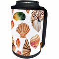 3dRose Anne Marie Baugh - Patterns - Sea Shells Pattern - Can Cooler Bottle Wrap (cc_255032)