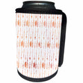 3dRose Anne Marie Baugh - Patterns - Orange Watercolor Tribal Arrows Pattern - Can Cooler Bottle Wrap (cc_255037)