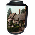 3dRose Russ Billington Designs- Old England Photographs - Anne Hathaway Cottage-Shakespeares wife-Stratford-England - Can Cooler Bottle Wrap (cc_255110)