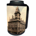 3dRose Russ Billington Designs- Old England Photographs - Vintage Great Western Hotel- Paddington Station- London - Can Cooler Bottle Wrap (cc_255112)