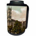 3dRose Russ Billington Designs- Old England Photographs - Old Photo of Westminster Abbey- London- England - Can Cooler Bottle Wrap (cc_255123)