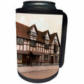 3dRose Russ Billington Designs- Old England Photographs - William Shakespeares Birthplace-Stratford upon Avon- England - Can Cooler Bottle Wrap (cc_255126)
