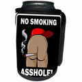 3dRose Mark Grace BAD BILL Butts - BUTTS no smoking black sign 2 - Can Cooler Bottle Wrap (cc_25518)