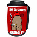 3dRose Mark Grace BAD BILL Butts - BUTTS no smoking red sign 2 - Can Cooler Bottle Wrap (cc_25520)