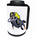 3dRose Boehm Graphics Sport - Scuba Diver with Tank and Mask and Fins - Can Cooler Bottle Wrap (cc_255220)