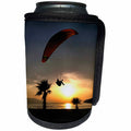 3dRose Taiche - Acrylic Painting - Paragliding - Dropzone At Dusk - Can Cooler Bottle Wrap (cc_255264)