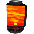 3dRose Taiche - Acrylic Painting - Sunset - Orange Sunset - Can Cooler Bottle Wrap (cc_255266)
