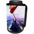 3dRose Taiche - Acrylic Painting - Fishing Rod - It Is Reel Gone Fishing - Can Cooler Bottle Wrap (cc_255282)