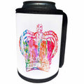 3dRose Florene Childrens Art V - Image Of Painted Childrens Multicolor Crown - Can Cooler Bottle Wrap (cc_255326)