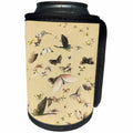 3dRose Vintage Style Butterfly Painting - Image of Painting In Vintage Style Of Butterflies - Can Cooler Bottle Wrap (cc_255385)