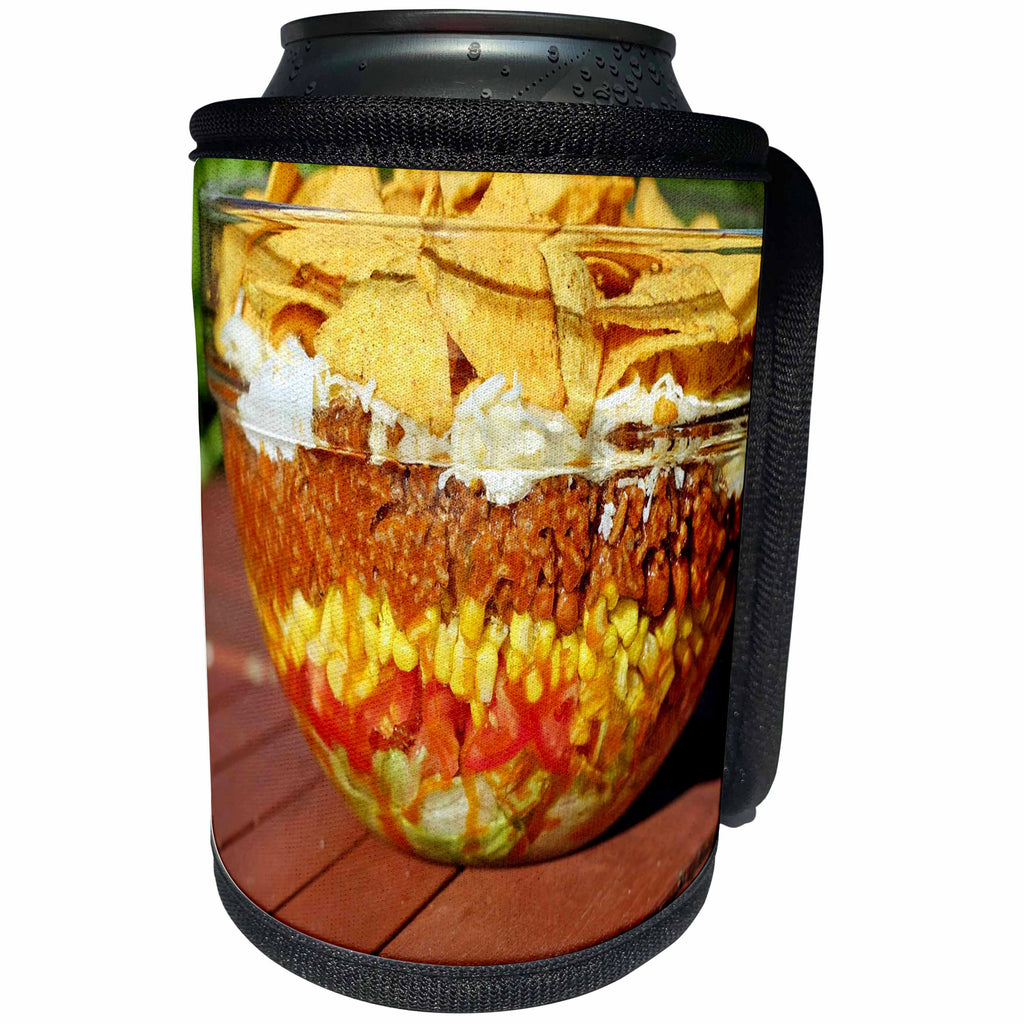 3dRose All Things Mexican - Image of Close Up Of Mexican Corn Salad - Can Cooler Bottle Wrap (cc_255505)