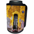 3dRose All Things Mexican - Image of Mexican Adobe With Graffiti - Can Cooler Bottle Wrap (cc_255511)