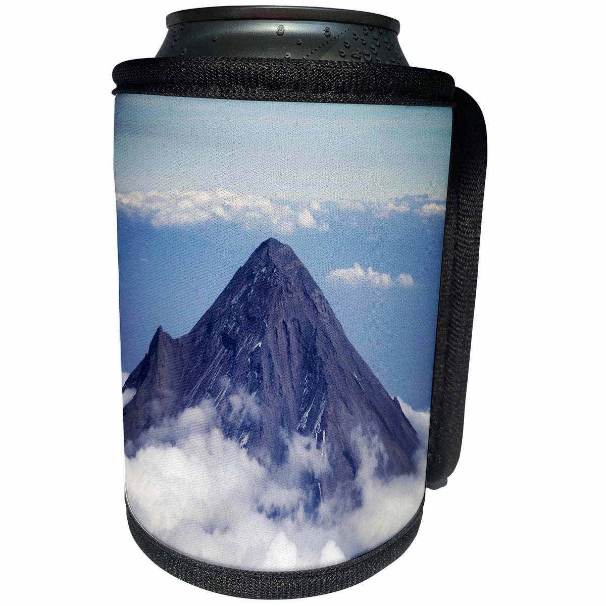 3dRose All Things Mexican - Image of Mexican Volcano With Clouds - Can Cooler Bottle Wrap (cc_255517)