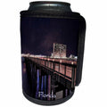 3dRose Florida - Image of Panama City Pier At Night - Can Cooler Bottle Wrap (cc_255530)