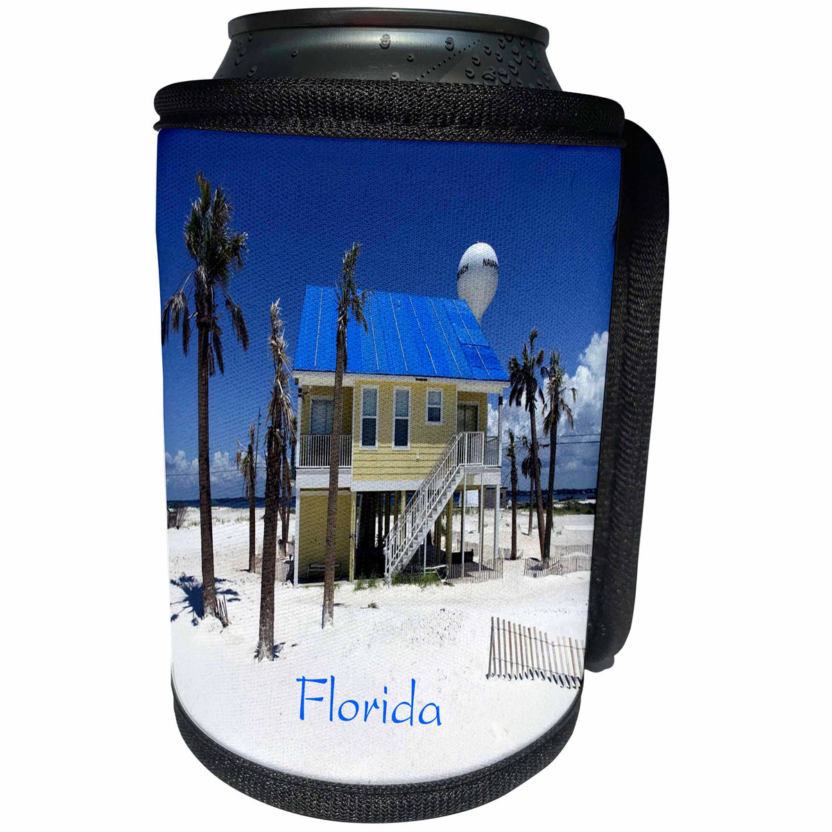 3dRose Florida - Image of Pensacola Beach - Can Cooler Bottle Wrap (cc_255531)