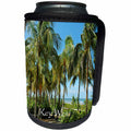 3dRose Florida - Image of Beach On Key West - Can Cooler Bottle Wrap (cc_255538)