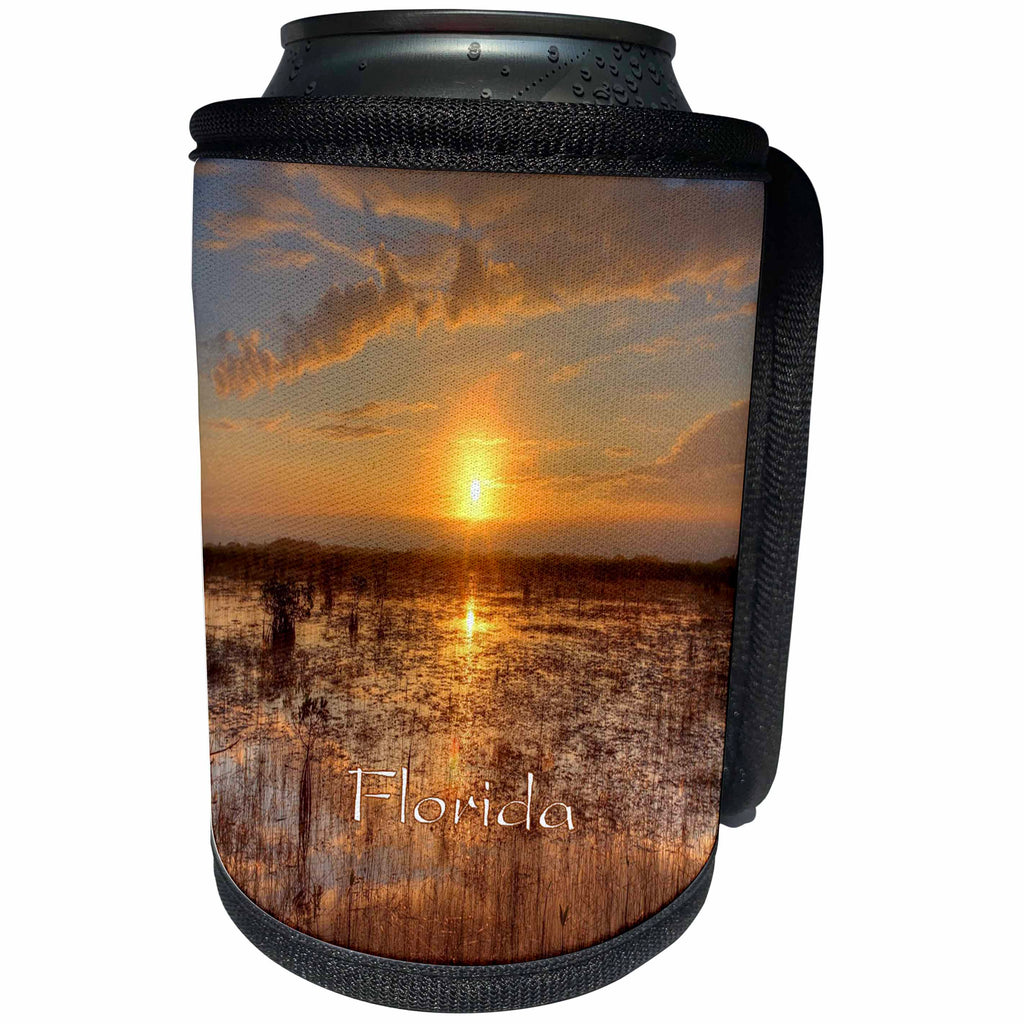 3dRose Florida - Image of Florida Everglades - Can Cooler Bottle Wrap (cc_255540)