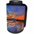 3dRose Florida - Image of Florida Everglades Gorgeous Sunset - Can Cooler Bottle Wrap (cc_255541)