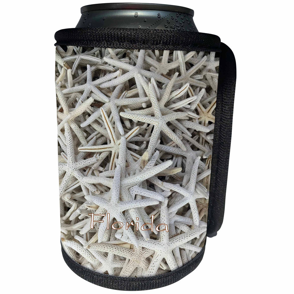 3dRose Florida - Image of Group Of Florida Starfish - Can Cooler Bottle Wrap (cc_255542)