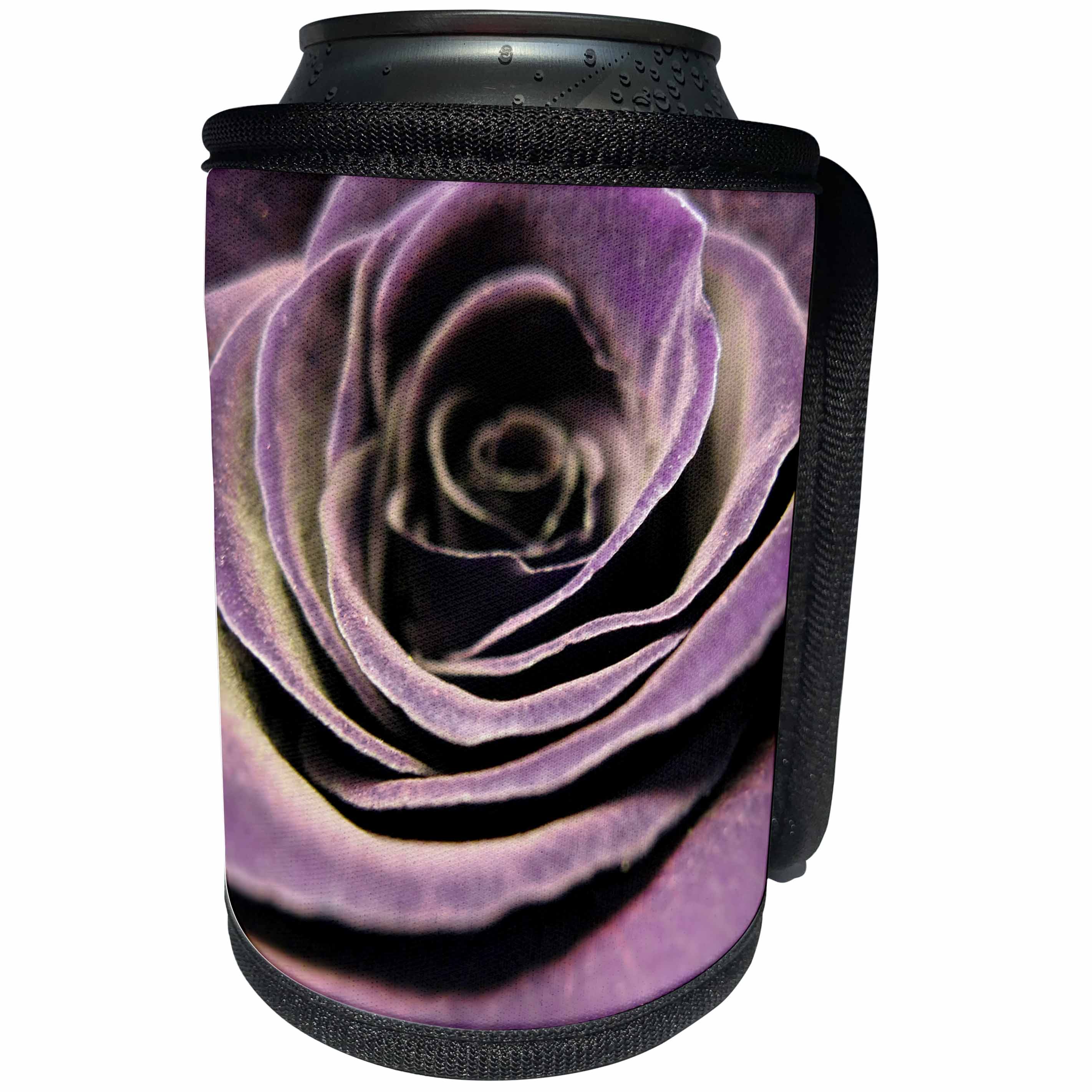 3dRose Uta Naumann Photography Flowers - Purple Floral Rose Flower - Can Cooler Bottle Wrap (cc_255561)