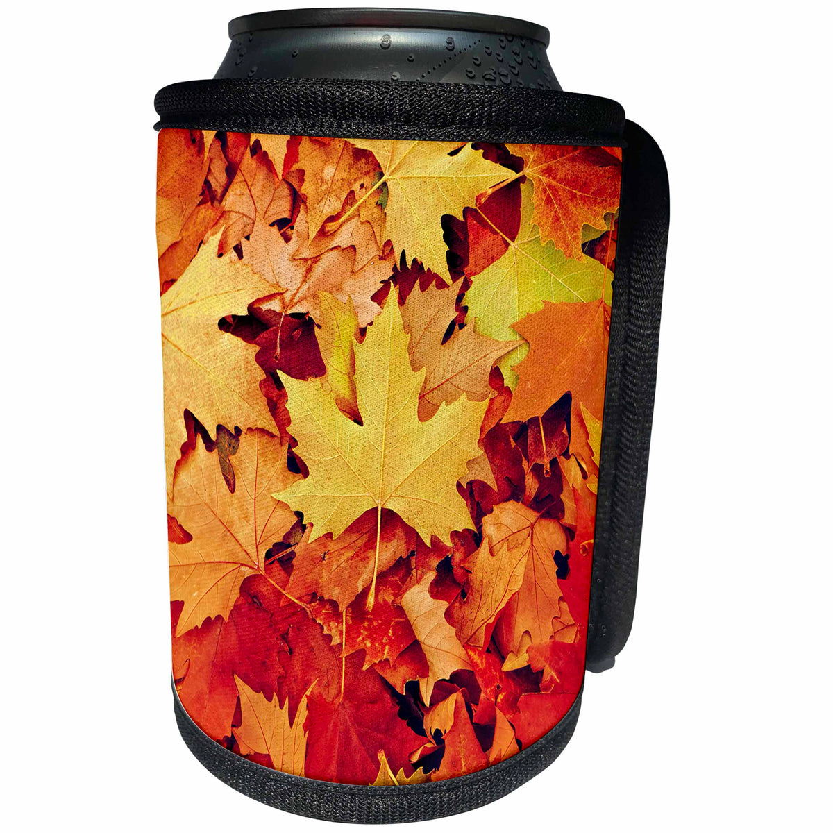 3dRose Uta Naumann Photography Flowers - Autumn Colorful Leaves Leaf Season - Can Cooler Bottle Wrap (cc_255584)