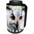 3dRose Uta Naumann Watercolor Illustration Animal - Animal Bird Owl in Watercolor - Can Cooler Bottle Wrap (cc_255607)