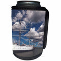 3dRose Uta Naumann Photography Landscapes - Huge Ship in Harbour in Summer at the Sea - Can Cooler Bottle Wrap (cc_255641)
