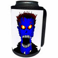 3dRose Mark Grace ZOMBIE SURVIVORS Zombies - ZOMBIES blue zombie 1 on transparent - Can Cooler Bottle Wrap (cc_25568)