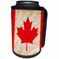 3dRose Sven Herkenrath Flags - Canadian Flag Maple Leaf Old Look Trendy Work - Can Cooler Bottle Wrap (cc_255817)