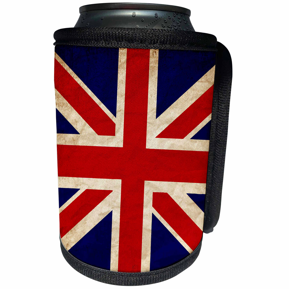 3dRose Sven Herkenrath Flags - UK Flag Union Jack Old Look Trendy Work - Can Cooler Bottle Wrap (cc_255820)
