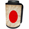 3dRose Sven Herkenrath Flags - Japanese Flag Old Look Trendy Work - Can Cooler Bottle Wrap (cc_255825)