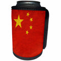 3dRose Sven Herkenrath Flags - Chinese Flag Old Look Trendy Work - Can Cooler Bottle Wrap (cc_255826)
