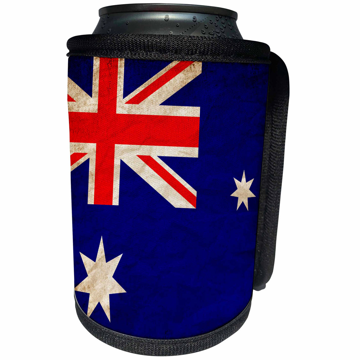 3dRose Sven Herkenrath Flags - Australian Flag Old Look Trendy Work - Can Cooler Bottle Wrap (cc_255827)