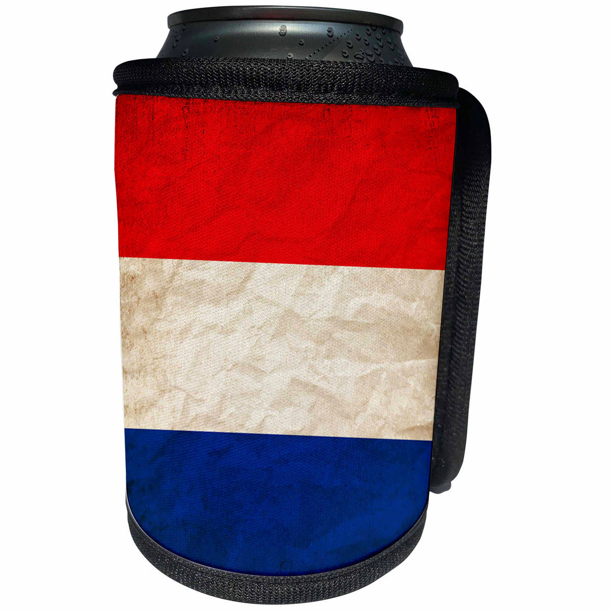 3dRose Sven Herkenrath Flags - Flag of the Netherlands Old Look Trendy Work - Can Cooler Bottle Wrap (cc_255836)