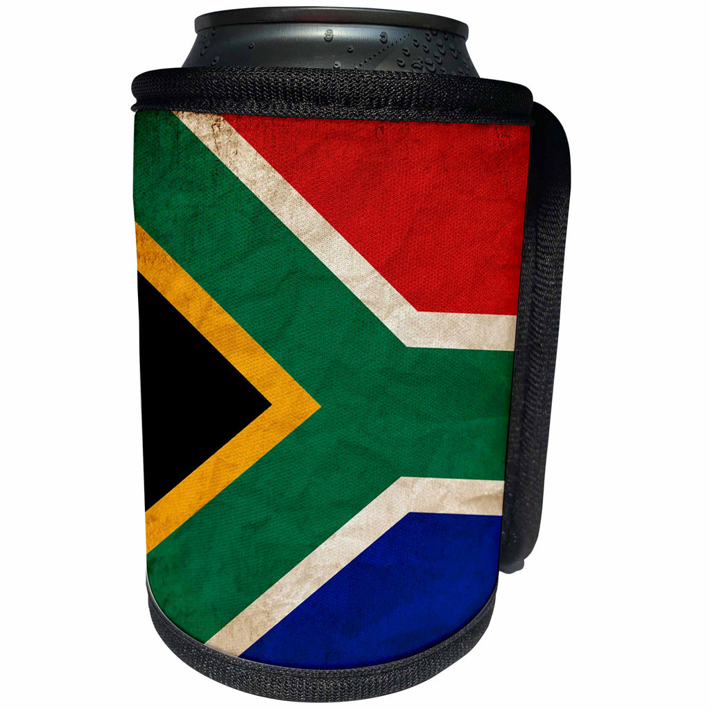 3dRose Sven Herkenrath Flags - South African Flag Old Look Trendy Work - Can Cooler Bottle Wrap (cc_255839)