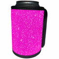 3dRose Sven Herkenrath Abstract - Purple with Gold and White Glittery Looking Pattern - Can Cooler Bottle Wrap (cc_255874)