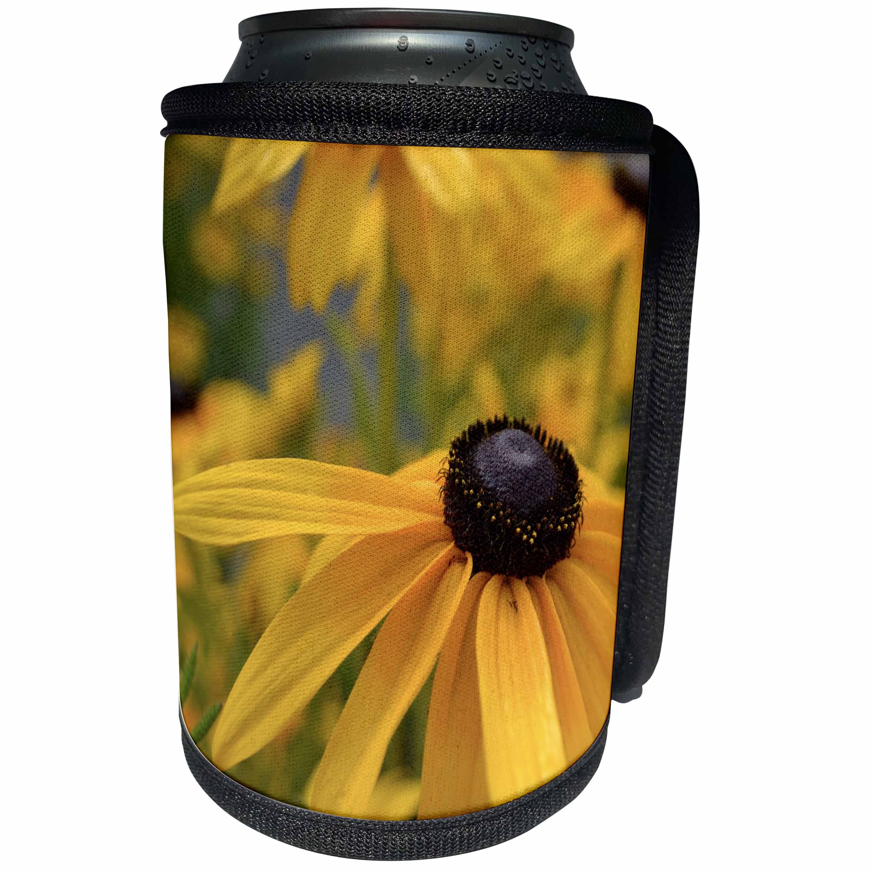 3dRose Patricia Sanders Flowers - Black Eyed Susan Flowers - Can Cooler Bottle Wrap (cc_25592)