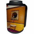 3dRose Jos Fauxtographee- Mizpah Hotel - A chair and a table in a lounging area of the Mizpah Hotel in Tonopah - Can Cooler Bottle Wrap (cc_255932)