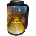 3dRose Jos Fauxtographee- Waitomo Cave NZ - Waitomo Caves in New Zealand with Stalactites and Stalagmites - Can Cooler Bottle Wrap (cc_255936)