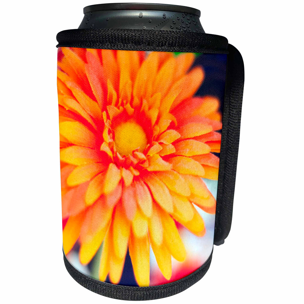 3dRose Jos Fauxtographee- Floral - A close up of a peach and very beautiful flower - Can Cooler Bottle Wrap (cc_255941)
