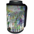 3dRose Jos Fauxtographee- Manti Temple Design - A floral design behind the LDS Manti Temple in Utah - Can Cooler Bottle Wrap (cc_255979)
