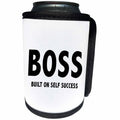 3dRose Tory Anne Collections Quotes - BOSS BUILT ON SELF SUCCESS - Can Cooler Bottle Wrap (cc_256100)