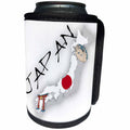 3dRose TNMGraphics Japanese - Map and Flag of Japan - Can Cooler Bottle Wrap (cc_256125)