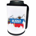 3dRose TNMGraphics Russia - Map and Flag of Russia - Can Cooler Bottle Wrap (cc_256129)
