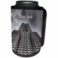 3dRose New York - Image of Empire State Building In Sepia - Can Cooler Bottle Wrap (cc_256141)