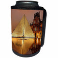 3dRose France - Image of Paris Louvre Reflecting In Water - Can Cooler Bottle Wrap (cc_256142)