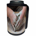 3dRose Décor II - Image of Hands Making Pottery - Can Cooler Bottle Wrap (cc_256143)