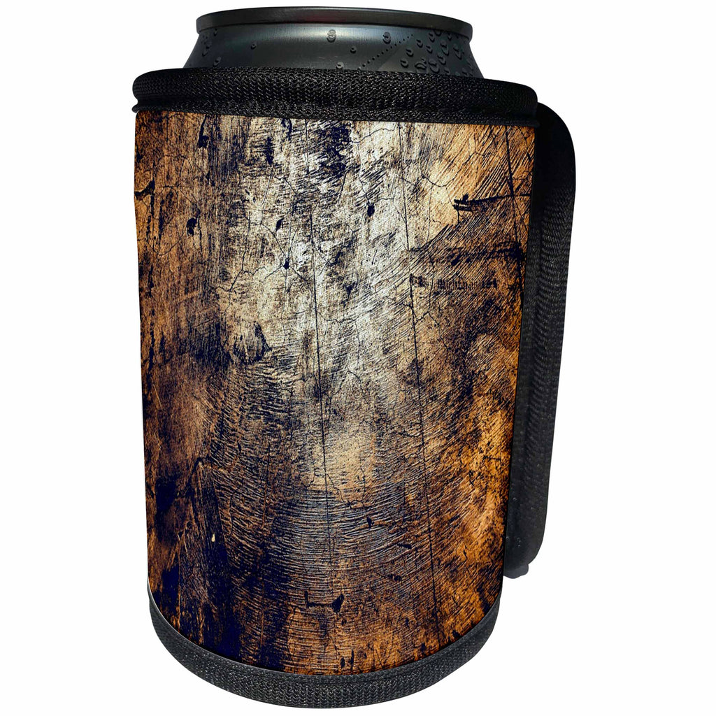3dRose Textures II - Image of Grunge Distressed Wood Closeup - Can Cooler Bottle Wrap (cc_256148)