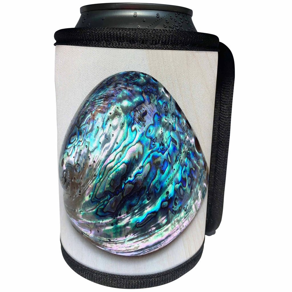 3dRose Shells Abalone - Image of Closeup Of Beautiful Abalone Shell - Can Cooler Bottle Wrap (cc_256316)